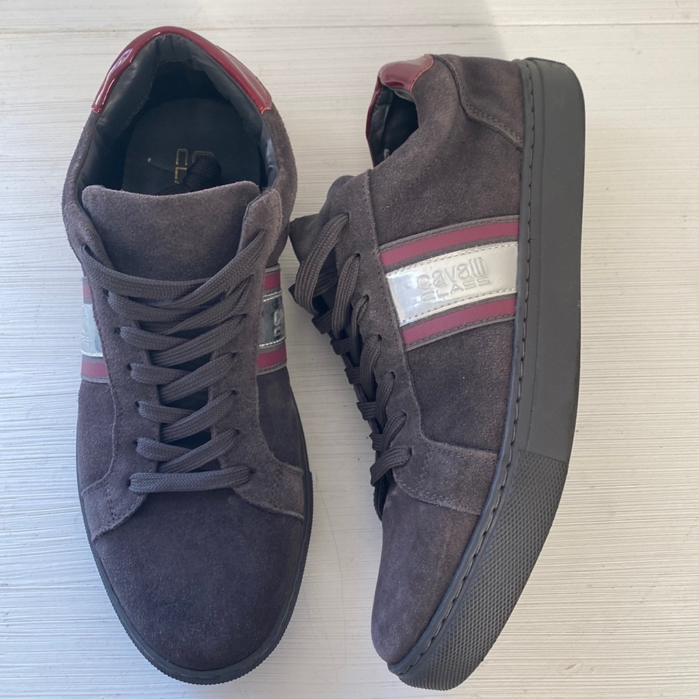 Roberto Cavalli men’s grey sneakers